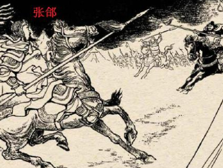 马超在追杀曹操的时候 护主的曹洪比张郃还厉害吗