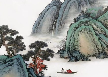 唐代羊士谔所作的《泛舟入后溪》，诗人泛舟而游描写山水之美