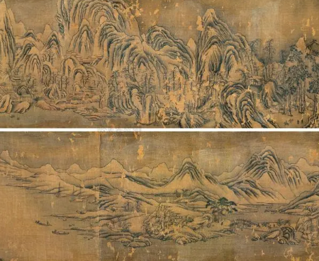 王维江干雪霁图卷：一幅诗画交融的山水长卷
