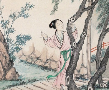 王昌龄所作的《西宫春怨》，刻画了一个被幽闭在深宫里少女的形象
