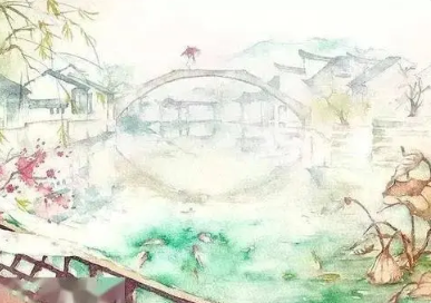 韩愈所作的《花岛》，通过观察、嗅觉及想象来描写江中小岛