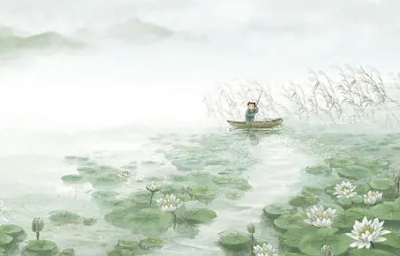 韩愈所作的《池上絮》，描绘了诗人在池边欣赏柳絮的情景